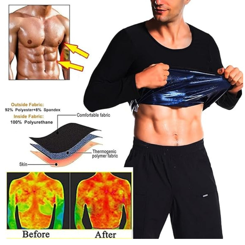 Tracksuits Elastic Waist Sauna Suit Set