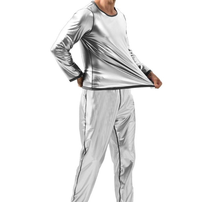 Tracksuits Elastic Waist Sauna Suit Set
