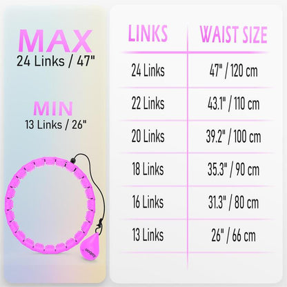Smart Weighted Hula Hoop Set