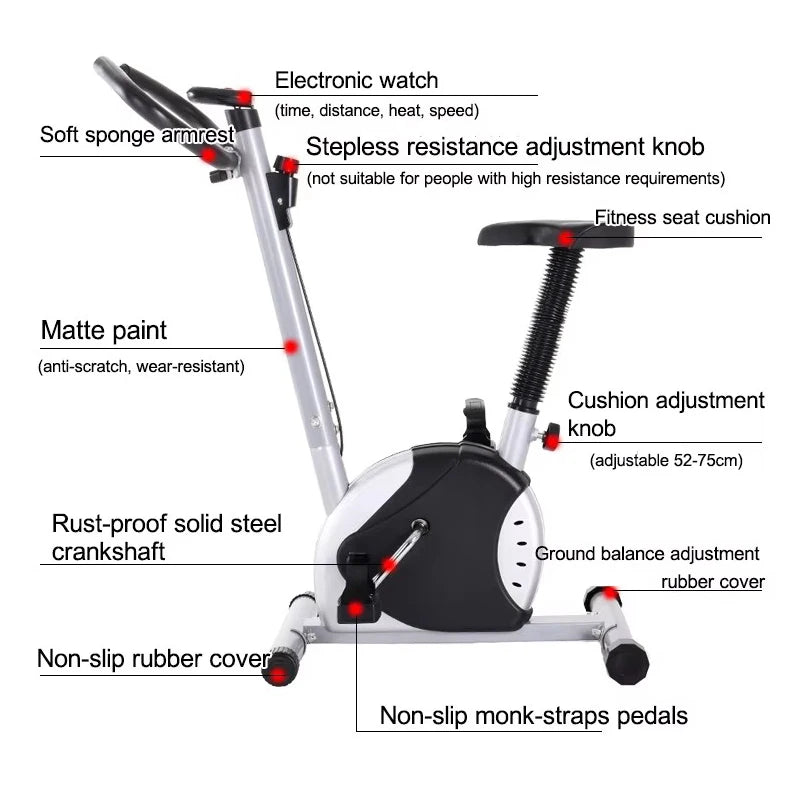 Home Spinning Bicycle Sport Equipment Digital Display Cardio Home Gym Fitness Indoor Spinning Cycling Training Exercise Bike