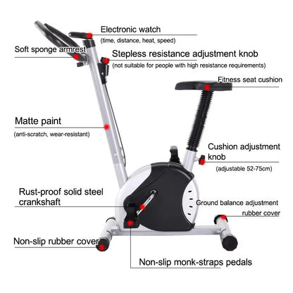 Home Spinning Bicycle Sport Equipment Digital Display Cardio Home Gym Fitness Indoor Spinning Cycling Training Exercise Bike